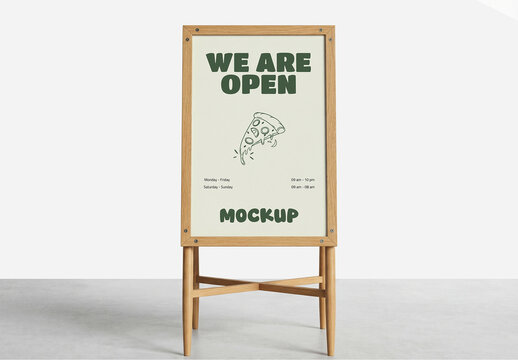 Street Sign Banner Mockup