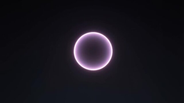 A pulsating orb on a dark abstract background for a rhythmic and soothing breathing concept