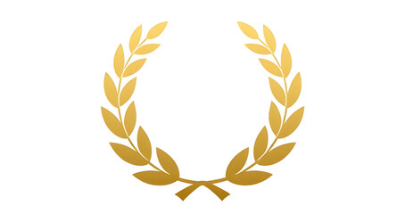 gold, laurel, wreath, award, badge, emblem, victory, honor, prize, symbol, luxury, classic, decorative, winner, royal, achievement, gold wreath © mrpixel