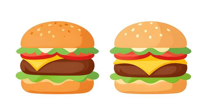 hamburger isolated, burger isolated, burger food, fast food, juicy burger, cheeseburger sandwich, beef burger, chicken burger, veggie burger, burger bun, sesame bun, burger patty, grilled burger, frie