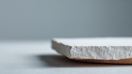 Fototapeta premium Close-up of textured ceramic tile edge