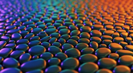 Fototapeta premium Abstract Background of Smooth Pebbles with Gradient Lighting.