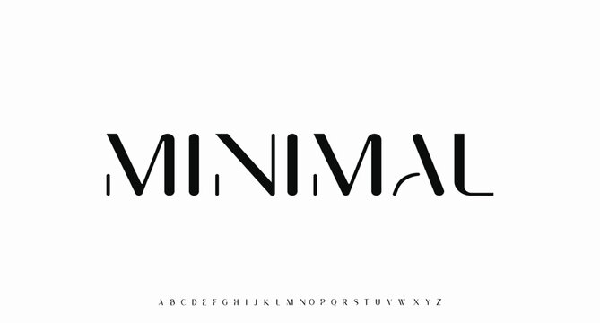 Minimal modern urban alphabet fonts. Typography sport, simple, technology, fashion, digital, future creative logo font. vector illustration