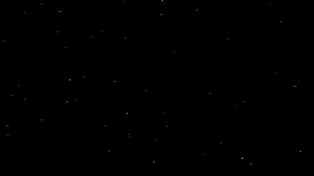 small particles animation moving on black background 4k footage, particles animation, stars in sky 4k footage, background particles loop animation for titles & logos