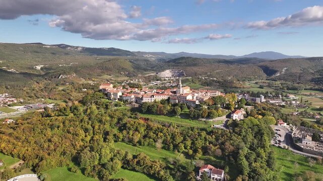 Historic Buzet Hilltop Town Istria Croatia