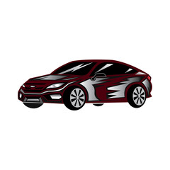 Obraz premium car logo icon automotive abstract design illustration vector
