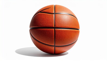 Fototapeta premium basketball isolated on white background