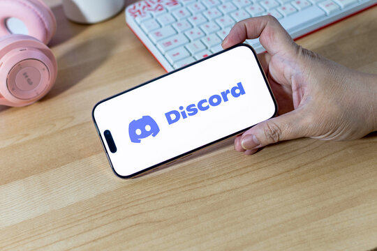 Beer Sheva, Israel. September 18, 2025: Discord app on a smartphone screen.