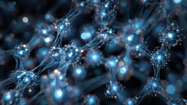 Neural Network Illustration: A mesmerizing illustration of a neural network, symbolizing the intricate web of connections within the human brain or in artificial intelligence.