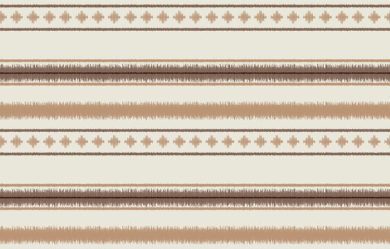 ethnic ikat seamless pattern. hand drawn craftsmanship embroidery bohemian, abstract square geographic art fabric ikat textile material design for curtain, carpet, wallpaper, clothing, Batik.