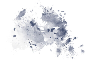 Fototapeta premium Navy Blue Watercolor Splatter Abstract Ink Stain Texture