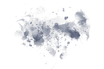 Fototapeta premium Navy Blue Watercolor Splatter Abstract Ink Stain Texture