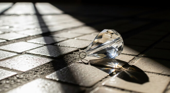 Sparkling Gemstone Dangler on Textured Floor