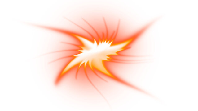 Fire explotion light effect for design elements