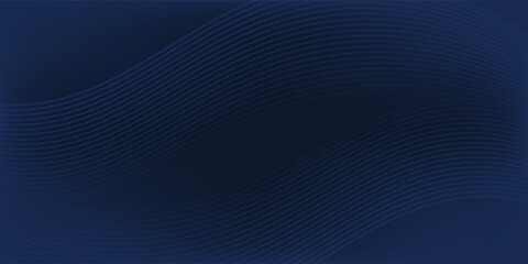 Obraz premium 3D modern wave curve abstract presentation background. Luxury paper cut background. Abstract decoration, gold pattern, halftone gradient, 3d vector illustration. Dark blue background.modern