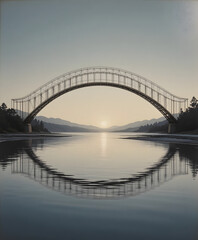 Fototapeta premium Bridge Chin Curve