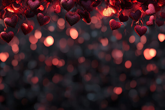 Close-up of glossy red cherries on dark background