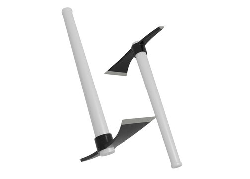 Pick Mattock Tool Mockup with Long Handle