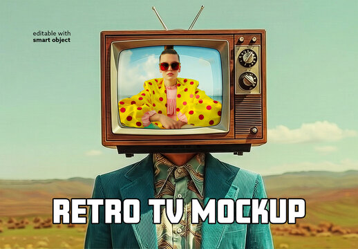 Retro Tv Mockup 