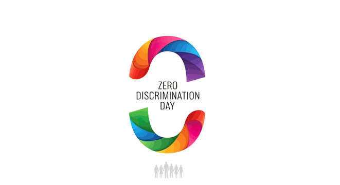 Zero Discrimination Day awareness symbol.