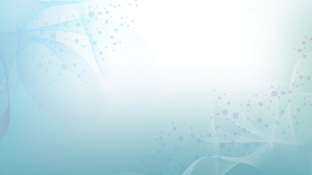 Structure molecule and communication Dna, atom, neurons. Science concept for your design. Connected lines with dots. Medical, technology, chemistry, science background. illustration.