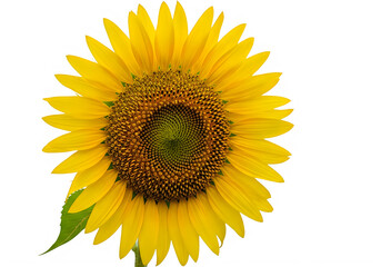 Obraz premium A vibrant yellow sunflower in full bloom with detailed petals