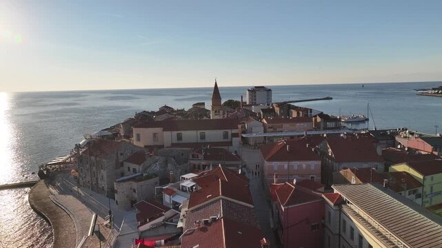 Umag Full Town Panorama Istria Croatia