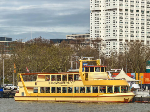 The Pancake boat, restaurant in Rotterdam, The Netherlands.