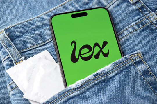 Lex dating app on smartphone screen.