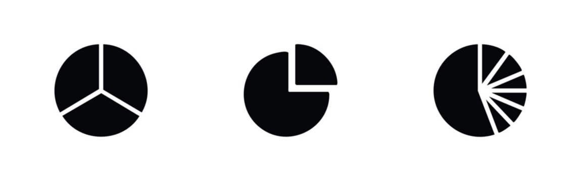 Icon Set: Pie Charts and Data Visualization