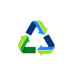 Obraz premium Recycling Symbol with Colorful Arrows.