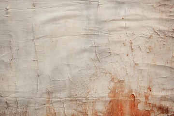Fototapeta premium Distressed white paint on a material surface creating a weathered grunge background texture