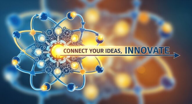 Stylized Atom Model with Orbit and Ideas 917