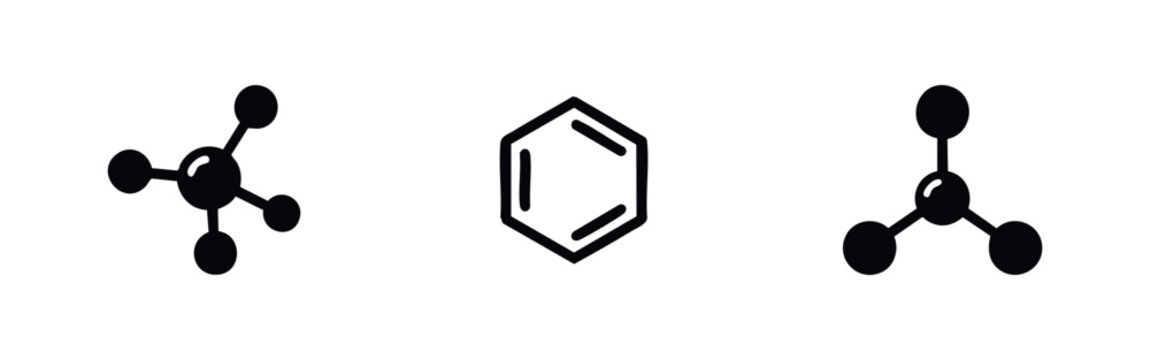 Three black icons depicting bottles with different ribbed designs and a capped container.