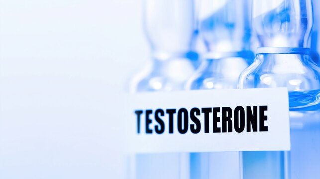 Pharmaceutical Bottles with Testosterone Label