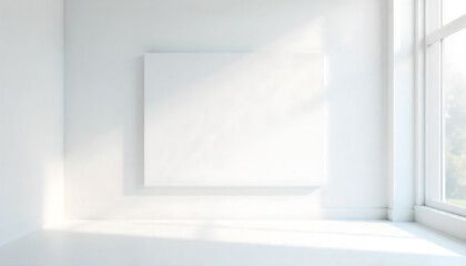 Fototapeta premium empty white Card on blank background, 4K, HD Image