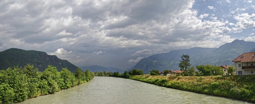 Adige near Vadena Nuova, Vadena Nuova, Trentino-Alto Adige, Italy