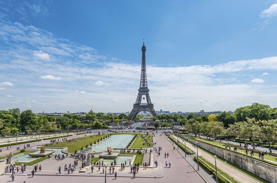 Eiffel Tower, Tour Eiffel, Jardins du Trocad&eacute;ro, Paris, &Icirc;le-de-France, France