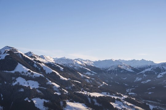 View of the Alps seen from Brixen im Thale, Tyrol, Austria
