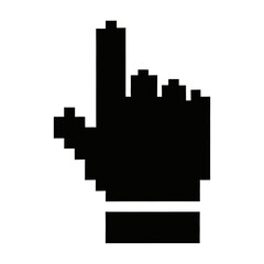 Fototapeta premium Vector graphic of a pointing hand cursor icon in