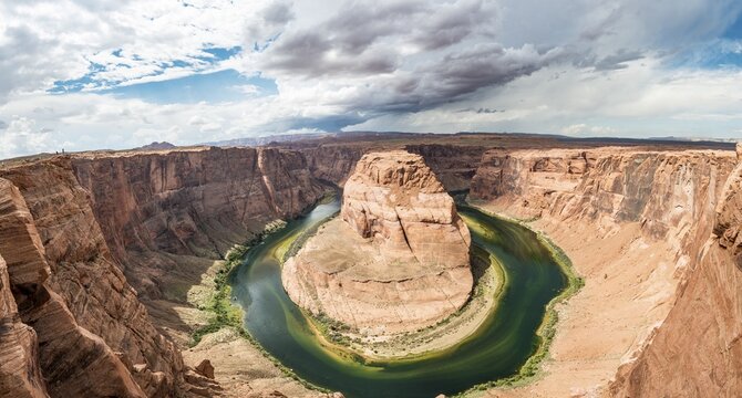 Horseshoe Bend, bend of the Colorado River, King Bend, Glen Canyon National Recreation Area, Page, Arizona, USA