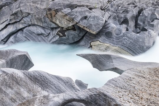 Marble Lottet, Marble Castle, Marble Gorge, Glom&aring;ga River, Mo I Rana, Nordland, Norway