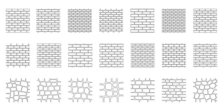 Landscape Architecture CAD Hatch Pattern Set Grass Water Stone Wall Texture Elements Collection