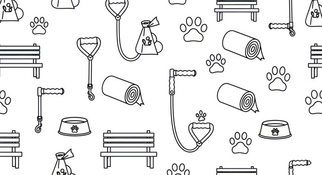 Dog grooming tools and accessories.