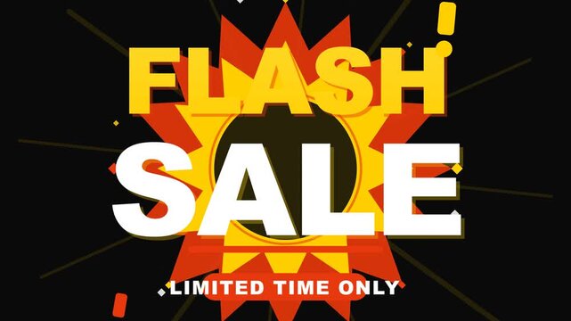 Flash Sale Promotional Banner for Retail and Online Marketing