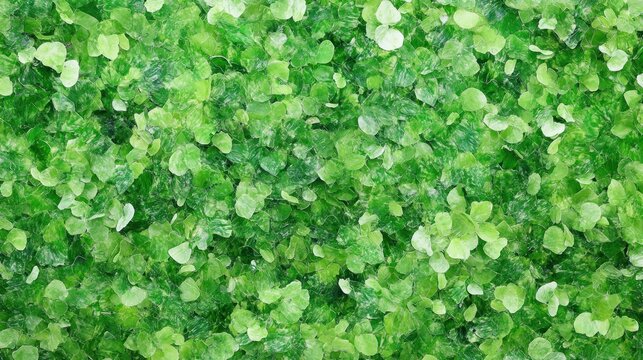 Green abstract pattern of leaves