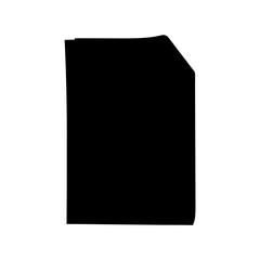 Fototapeta premium minimalist black abstract shape on white background for design mockups