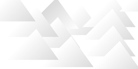 Obraz premium Modern white vector abstract graphic design pattern background template. seamless white triangles background, vector. White abstract background with shapes