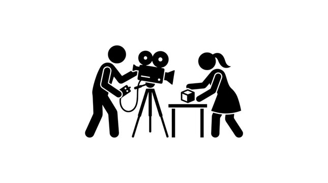 Filming a Product Demonstration with Camera Crew