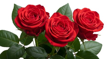 Fototapeta premium Red rose clipart collection beautiful floral images for design decoration